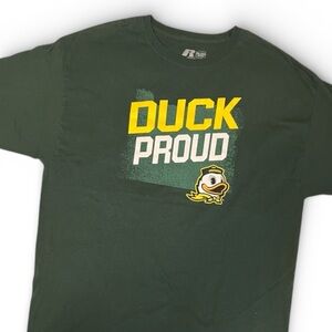 Russell Athletic Oregon Ducks “Duck Proud” T-Shirt 2XL Green NCAA College Fan